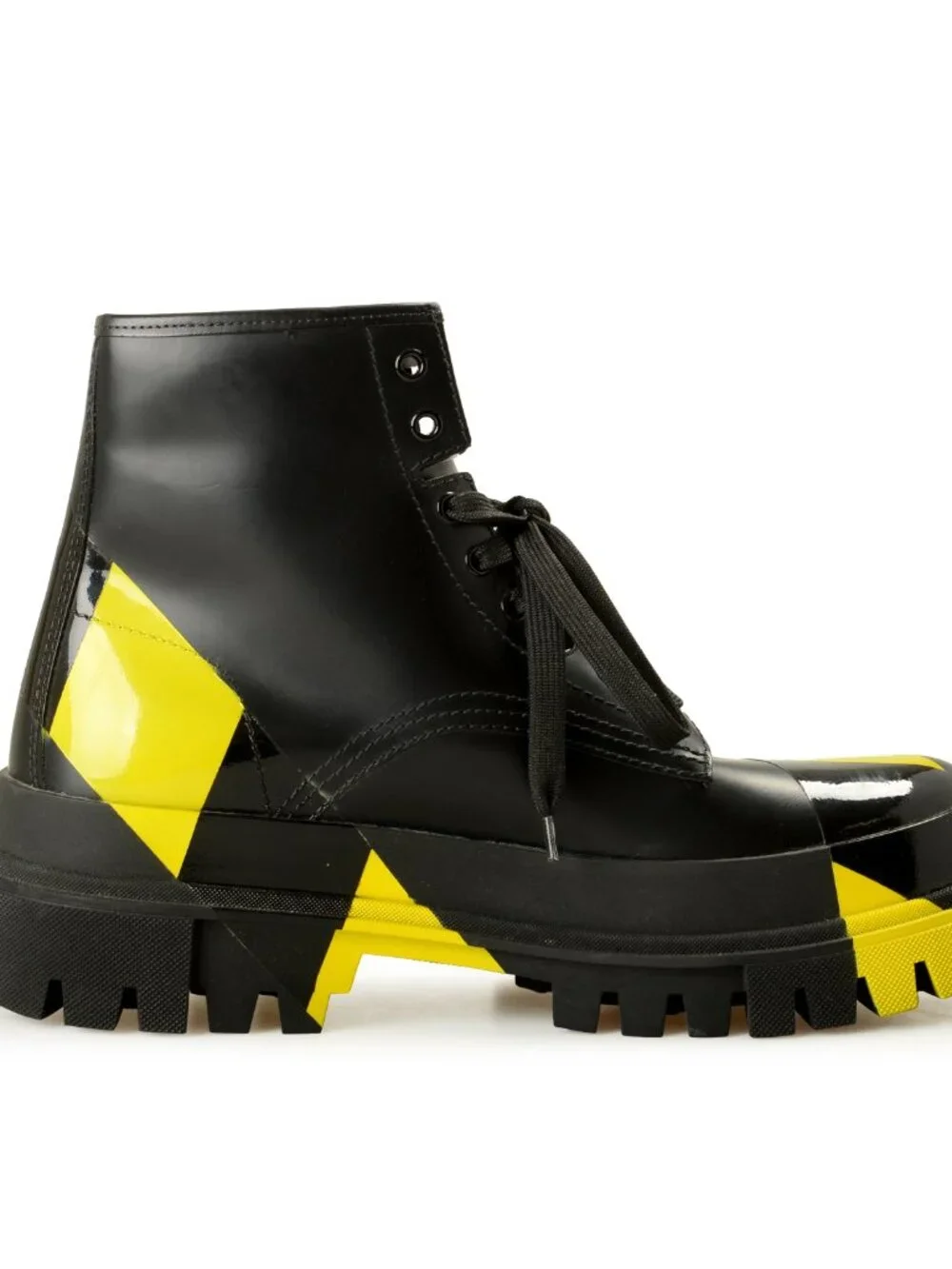 Dolce & Gabbana Men's Two Tone Leather Combat Lace Up Boots Shoes US 11 IT 44